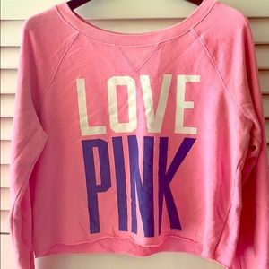 PINK Victoria’s Secret crop sweatshirt